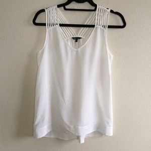 NWOT NAKED ZEBRA white blouse tank